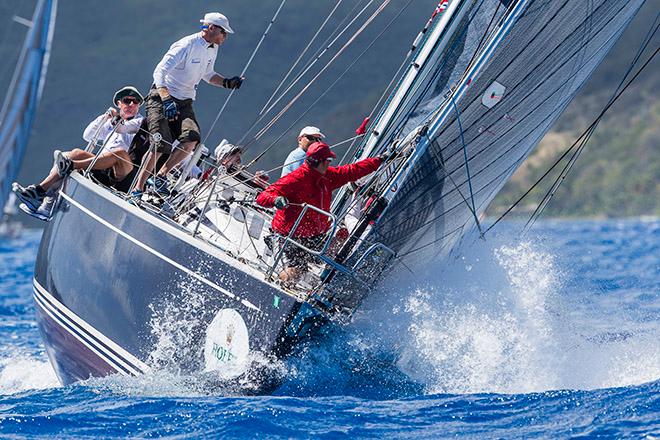 Triple Lindy competing at the Rolex Swan Cup Caribbean ©  Rolex / Carlo Borlenghi http://www.carloborlenghi.net